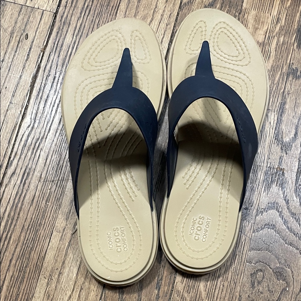 CROCS Women's Sandals in Black and Beige